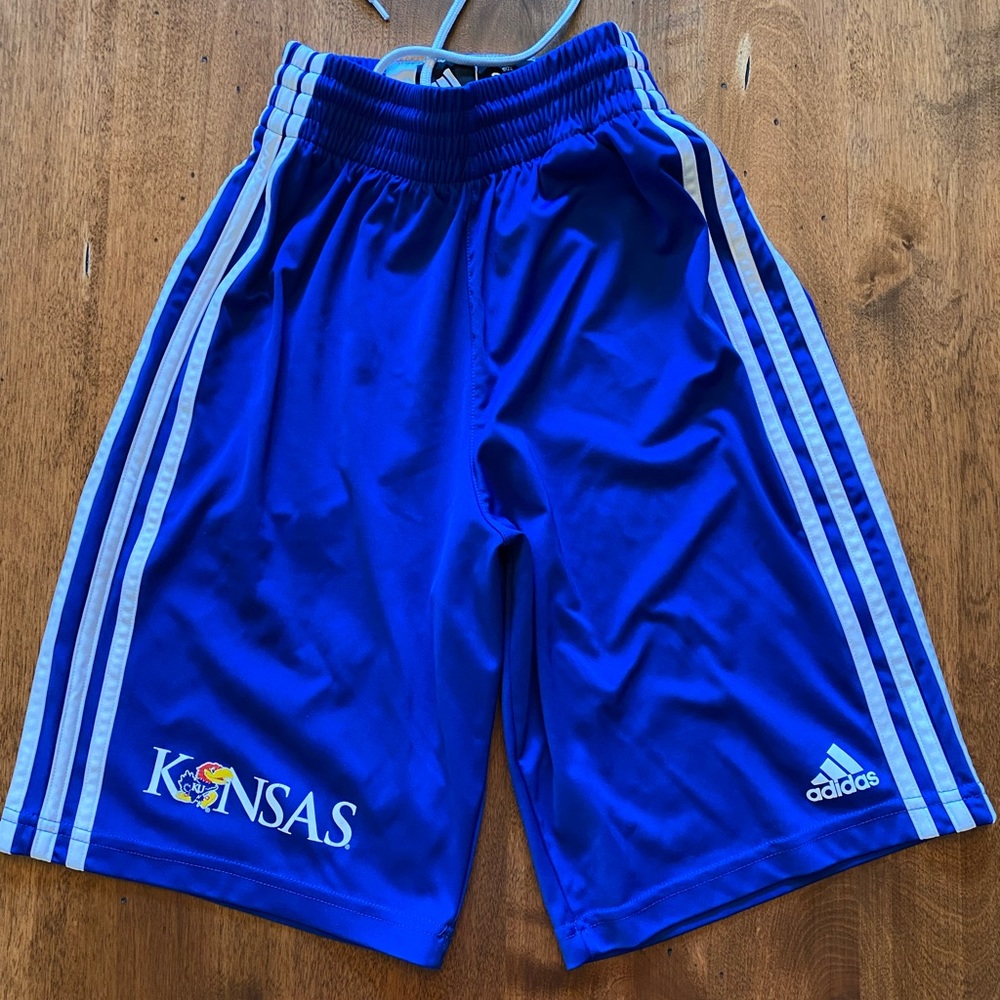 ADIDAS,  Boys Youth Size 2 XS Blue Basketball Shorts